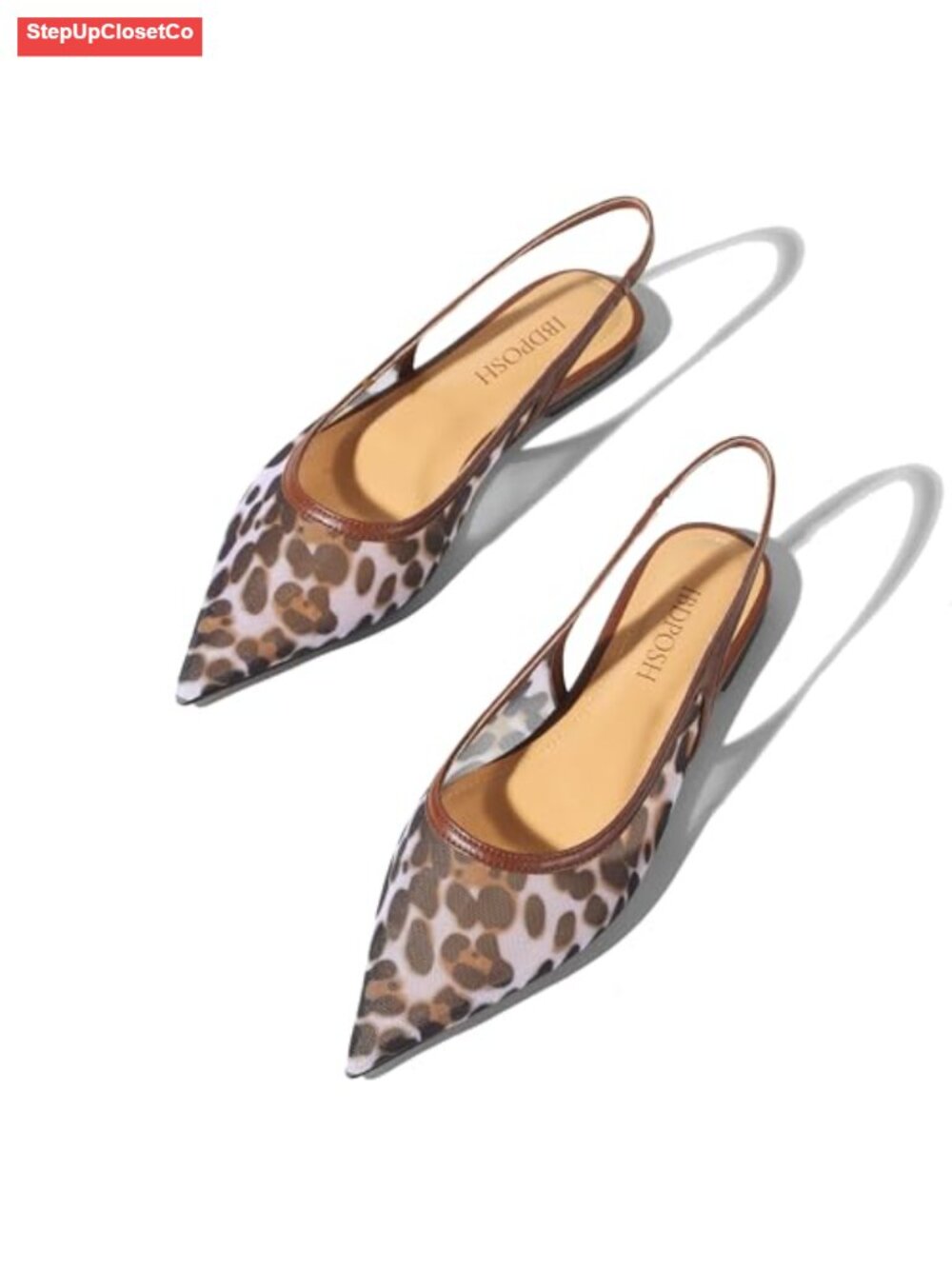 Slingback Flats Pointed Toe Mesh Breathable Comfortable Party